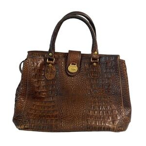 Brahmin “Doctor” Bag Vintage Circa 1995 Beautiful Condition Croc Embossed
